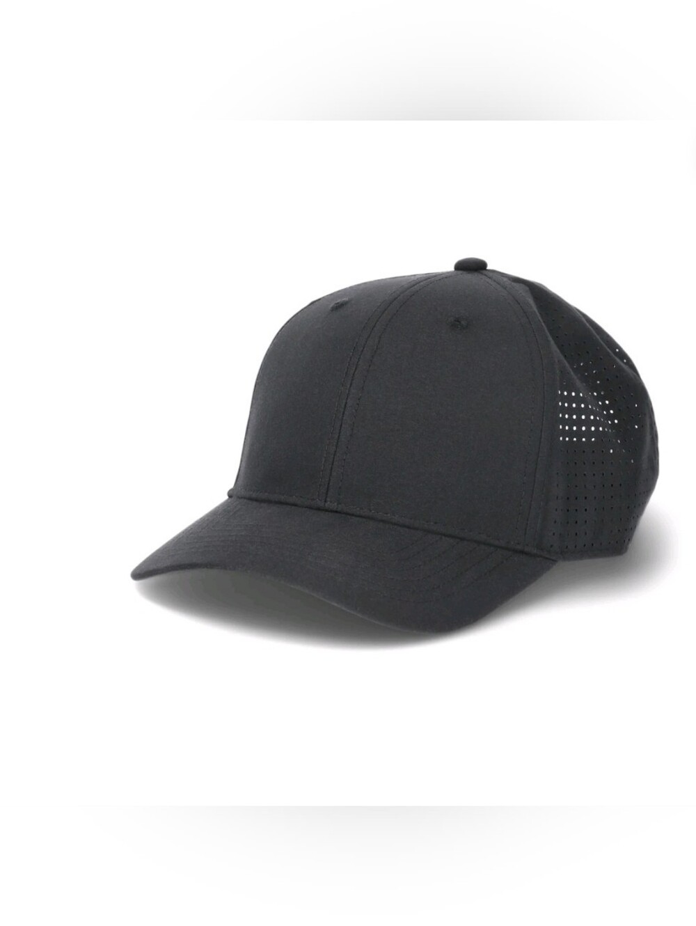 Minimalist Black Baseball Cap. T10